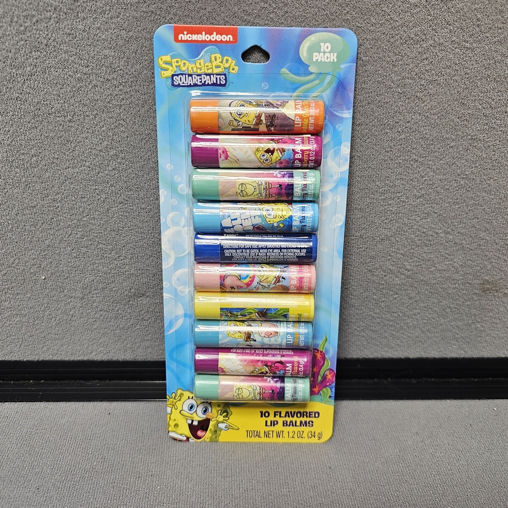 SpongeBob‎ SquarePants Flavored Lip Balm 10-Pack